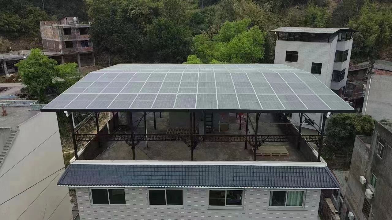 莱芜15kw+10kwh自建别墅家庭光伏储能系统